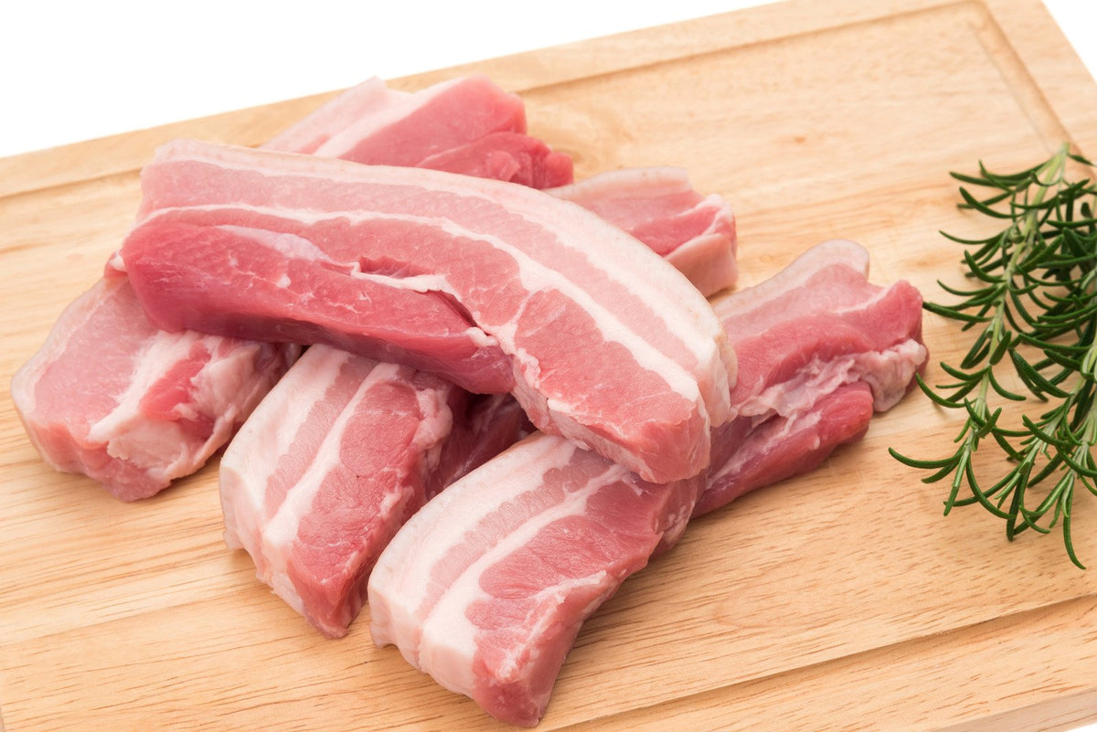 Pork Belly Skin/Bone Off 1kg